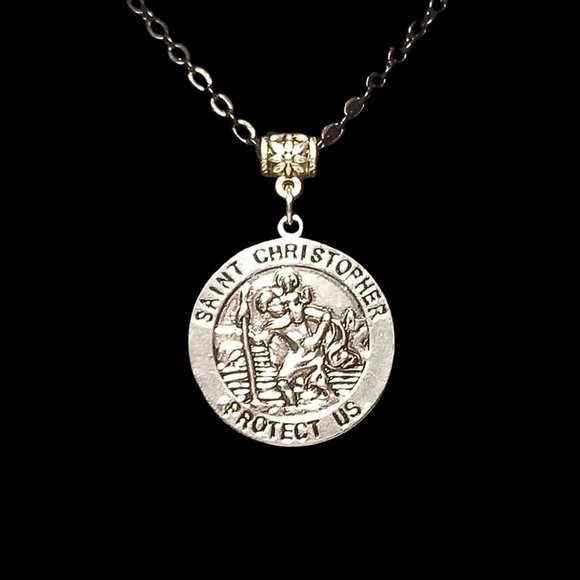 St. Christopher Catholic Medal Necklace - Picture 12 of 12